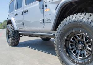 N-Fab - N-Fab RKR Rails 2019 Jeep Wrangler JT 4DR Truck Full Length - Tex. Black - 1.75in - J194TRKR - Image 5