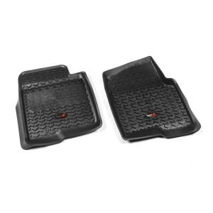 Rugged Ridge All Terrain Floor Liner, Front Pair, Black; 11-14 Ford F-150 82902.31