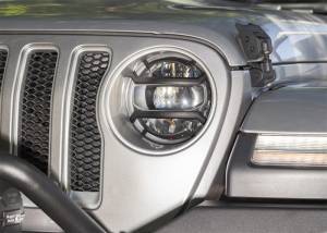 Rugged Ridge - Rugged Ridge Elite Euro Guard Kit, Headlight, Black; 18-21 Jeep Wrangler / 20-21 Gladiator 11230.21 - Image 2