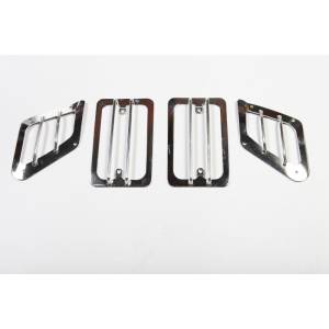 Rugged Ridge Euro Guard Kit, Side Marker/Turn Signal, Stainless; 97-06 Wrangler TJ 11142.02