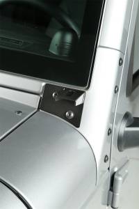 Rugged Ridge - Rugged Ridge Light Mount Bracket Kit, Windshield, Textured Black; 07-18 Wrangler JK 11027.04 - Image 4
