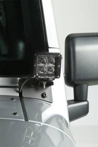 Rugged Ridge - Rugged Ridge Light Mount Bracket Kit, Windshield, Textured Black; 07-18 Wrangler JK 11027.04 - Image 5