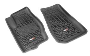 Rugged Ridge All Terrain Floor Liner, Front Pair, Black; 05-10 Jeep WK/XK 12920.28