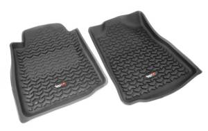 Rugged Ridge All Terrain Floor Liner, Front Pair, Black; 12-15 Toyota Tacoma 82904.15