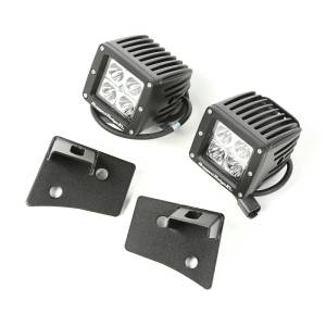 Rugged Ridge Light Kit, Windshield Mounted, Square, Black; 07-18 Wrangler JK 11027.16