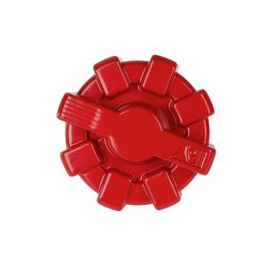 Rugged Ridge Elite Fuel Cap, Aluminum, Red; 01-21 Jeep Wrangler, Gladiator TJ/LJ/JK/JKU/JL/JT 11229.12