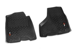 Rugged Ridge All Terrain Floor Liner, Front Pair, Black; 10-18 Ram 1500-3500 82903.08