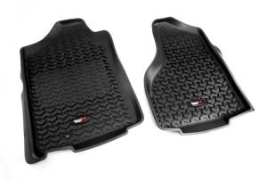 Rugged Ridge All Terrain Floor Liner, Front Pair, Black; 12-16 Ford F-250/F-350 82902.30