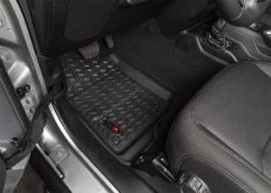 Rugged Ridge - Rugged Ridge Floor Liner, Front; Black, 2018-2020 Jeep Wrangler, 2020 Gladiator JL / JT 12920.36 - Image 3