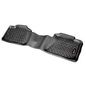 Rugged Ridge All Terrain Floor Liner, Rear, Black; 99-14 GMC Full-size Pickup/SUV 82951.10