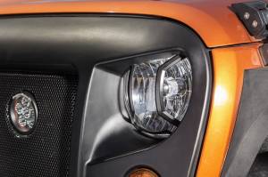 Rugged Ridge - Rugged Ridge Elite Euro Guard Kit, Headlight, Textured Black; 07-18 Wrangler JK/JKU 11230.12 - Image 3