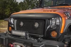 Rugged Ridge - Rugged Ridge Elite Euro Guard Kit, Headlight, Textured Black; 07-18 Wrangler JK/JKU 11230.12 - Image 4