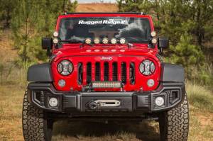 Rugged Ridge - Rugged Ridge Elite Euro Guard Kit, Headlight, Textured Black; 07-18 Wrangler JK/JKU 11230.12 - Image 7