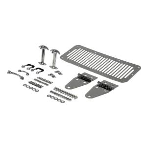 Rugged Ridge Hood Kit, Stainless Steel; 76-86 Jeep CJ/87-95 Jeep Wrangler 11101.01