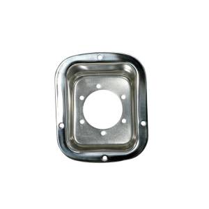 Rugged Ridge - Rugged Ridge Fuel Filler Bezel, Stainless Steel; 76-95 Jeep CJ/Wrangler YJ 11135.01 - Image 2