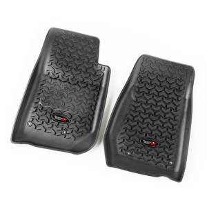 Rugged Ridge All Terrain Floor Liner, Front Pair, Black; 07-18 Jeep Wrangler JK 12920.03