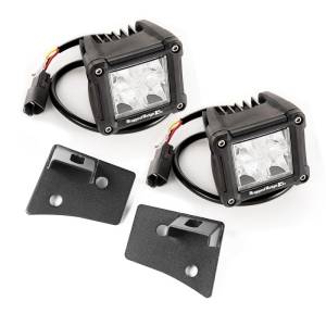 Rugged Ridge - Rugged Ridge Light Kit, Windshield Mounted, Dual Beam, Square; 07-18 Wrangler JK 11027.20 - Image 2