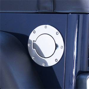 Rugged Ridge - Rugged Ridge Gas Cap Door, Non-Locking, Stainless Steel; 97-06 Jeep Wrangler TJ 11134.01 - Image 3