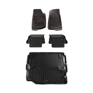 Rugged Ridge All Terrain Floor Liner Set; 18-20 Jeep Wrangler JL 2-dr (full cargo) 12988.07