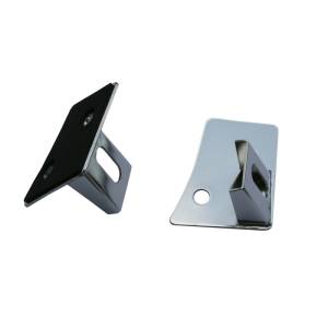 Rugged Ridge Light Mounting Brackets, Windshield, Stainless Steel; 07-18 Wrangler 11028.03