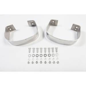 Rugged Ridge - Rugged Ridge Bumperette Kit, Rear, Stainless Steel; 76-95 Jeep CJ/Wrangler YJ 11108.01 - Image 1