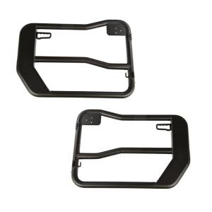 Rugged Ridge - Rugged Ridge Fortis Front Tube Doors with Mirrors, 18-21 Jeep Wrangler / 20-21 Gladiator 11509.15 - Image 1