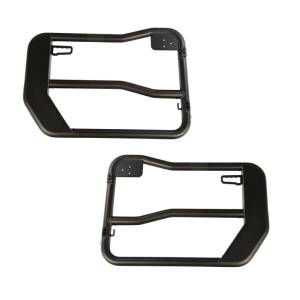 Rugged Ridge - Rugged Ridge Fortis Front Tube Doors with Mirrors, 18-21 Jeep Wrangler / 20-21 Gladiator 11509.15 - Image 2