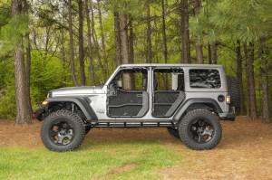 Rugged Ridge - Rugged Ridge Fortis Tube Door Covers, Full Set, Black, 18-21 Jeep Wrangler JLU 13579.55 - Image 2