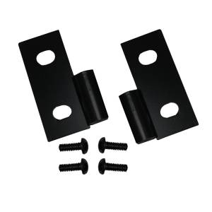 Rugged Ridge Door Hinge Brackets, Lower, Black; 76-06 Jeep CJ/Wrangler YJ/TJ 11202.03