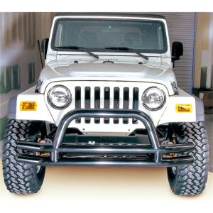 Rugged Ridge - Rugged Ridge Double Tube Bumper, Front, 3 Inch, Hoop; 76-06 Jeep CJ/Wrangler YJ/TJ 11560.01 - Image 2