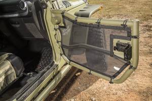 Rugged Ridge - Rugged Ridge Tube Door Cover Kit, Front, Pair, Black; 07-18 Jeep Wrangler JK/JKU 13579.50 - Image 4