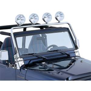 Rugged Ridge - Rugged Ridge Light Bar, Full Frame, Stainless Steel; 97-06 Jeep Wrangler TJ 11138.01 - Image 2