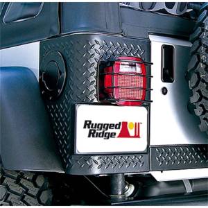 Rugged Ridge - Rugged Ridge Euro Guard Kit, Tail Light, Black; 76-06 Jeep CJ/Wrangler YJ/TJ 11226.01 - Image 3