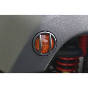 Rugged Ridge - Rugged Ridge Euro Guard Kit, Side Marker, Black; 07-18 Jeep Wrangler JK/JKU 11231.12 - Image 2