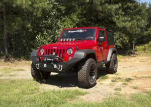 Rugged Ridge - Rugged Ridge Spartan Bumper, Front, High Clearance Ends, Overrider; 07-18 JK 11548.01 - Image 3