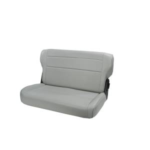 Rugged Ridge Seat, Rear, Fold/Tumble, Gray; 76-95 Jeep CJ/Wrangler YJ 13462.09