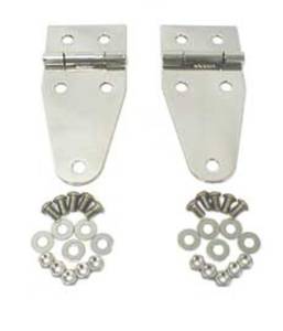 Rugged Ridge - Rugged Ridge Hood Hinge, Stainless Steel; 76-95 Jeep CJ/Wrangler YJ 11111.01 - Image 2