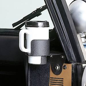 Rugged Ridge Cup Holder, Windshield Mounted; 76-95 Jeep CJ/Wrangler YJ 13306.01