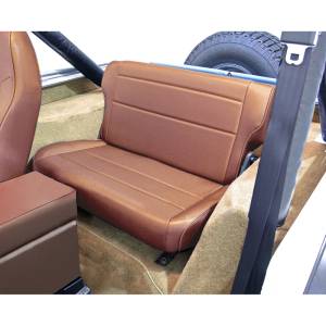 Rugged Ridge - Rugged Ridge Seat, Rear, Fold/Tumble, Tan; 76-95 Jeep CJ/Wrangler YJ 13462.04 - Image 1