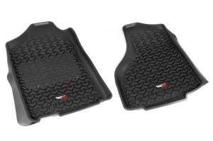 Rugged Ridge All Terrain Floor Liner, Front Pair, Black; 12-18 Ram 1500-3500 82903.05