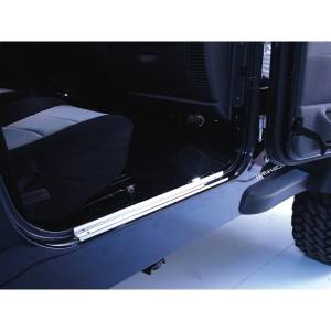 Rugged Ridge Door Entry Guard Kit, Stainless Steel; 97-06 Jeep Wrangler TJ 11119.03