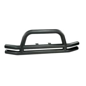 Rugged Ridge Double Tube Bumper, Front, 3 Inch, Black; 76-06 Jeep CJ/Wrangler YJ/TJ 11561.01