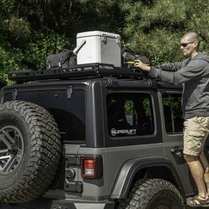 Rugged Ridge - Rugged Ridge Roof Rack, With Basket; 18-21 Jeep Wrangler JL 4-Door Hardtops 11703.04 - Image 3