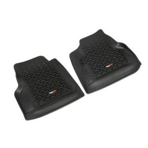 Rugged Ridge All Terrain Floor Liner, Front Pair, Black; 97-06 Wrangler TJ 12920.11