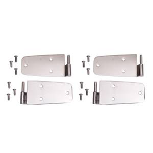 Rugged Ridge Door Hinge Kit, Stainless Steel; 76-93 Jeep CJ/Wrangler YJ 11113.01