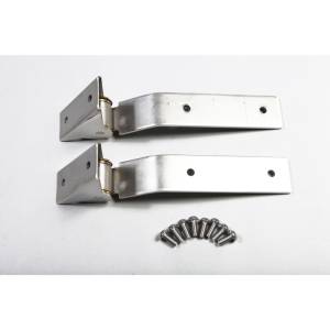 Rugged Ridge - Rugged Ridge Tailgate Hinge Kit, Stainless Steel; 87-95 Jeep Wrangler YJ 11114.02 - Image 1