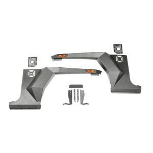 Rugged Ridge XHD Armor Fender Kit, Front, Pair; 07-18 Jeep Wrangler JK/JKU 11615.01