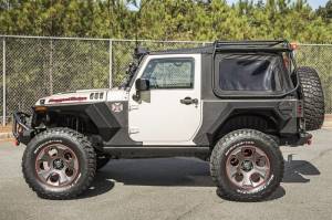 Rugged Ridge - Rugged Ridge XHD Armor Fender Kit, Rear, Pair; 07-18 Jeep Wrangler JK, 2 Door 11615.03 - Image 4