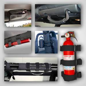 Rugged Ridge This black 9 piece interior sport bar accessory kit fits 07-18 Jeep Wrangler JK. 12496.01