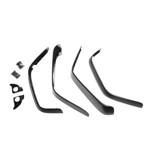 Rugged Ridge All Terrain Flat Fender Flare Kit, 4 Piece; 07-18 Jeep Wrangler JK 11620.10